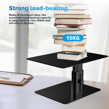Load image into Gallery viewer, GOKEDA Monitor Riser Stand, Metallic Adjustable Height Desk Organizer Prop Compa
