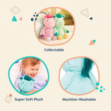 Load image into Gallery viewer, B. toys- B. softies 12&quot; Plush Purple Unicorns -Stuffed Soft Unicorn
