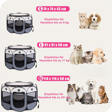 Load image into Gallery viewer, Portable Foldable Dog Play Pen,Breathable Mesh Dog Cage,Animal Pop Up Play Pen for Indoor Outdoor,Puppy Crate for Puppy,Kitten,Rabbit,Hamster,Hedgehog,Chicken(Rose Red,S)
