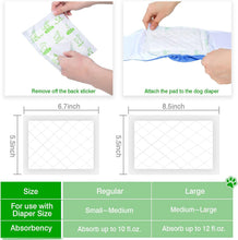 Load image into Gallery viewer, Dog Diaper Liners 150ct Super Soft and Absorbent Dog Diaper Booster Pads UNISEX

