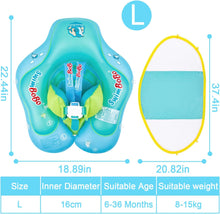 Load image into Gallery viewer, Inflatable Baby Swimming Pool Float with Sun Canopy 12-36 months
