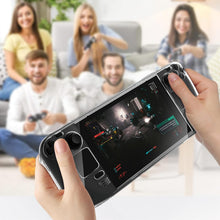 Load image into Gallery viewer, KZIOACSH Clear Case for Steam Deck/Steam Deck OLED with Kickstand, Full Protection Lightweight Shock-Absorption Hard PC Anti-Scratch Gaming Console Protective Skin Bumper Cover
