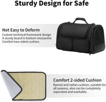 Load image into Gallery viewer, FUKUMARU Cat / Dog Carrier 4 Mesh Windows Small Dog Carrier 4 Storage Pockets
