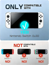 Load image into Gallery viewer, Mumba Dockable Case for Nintendo Switch OLED 2021, [Blade Series] TPU Grip Protective Cover Accessories Compatible with Nintendo Switch OLED 7 Inch and Joy-Con Controller (Black)
