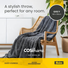 Load image into Gallery viewer, Cosi Home® Luxury Faux Fur Heated Throw - Electric Heated Blanket with 9 SETTING

