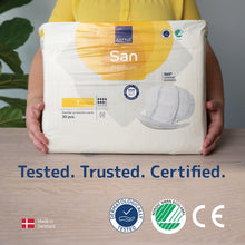 Load image into Gallery viewer, ABENA San Premium Mens &amp; Womens Incontinence Pads, Breathable &amp; Comfortable, Fast Absorption, Discreet &amp; Effective Shaped - Premium 7, 2100ml Absorbency, 30PK
