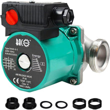 Load image into Gallery viewer, BACOENG Cast Iron Central Heating Pump Hot Water Circulator Pump, 1-1/2&quot; 220V BSP Boiler Radiator Circulation Pump for Solar Heater Circulator, RS25-6
