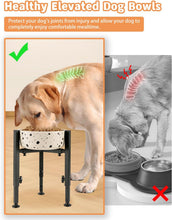 Load image into Gallery viewer, Single Dog Bowl Stand, Adjustable Height Metal Feeding Rack STAND ONLY
