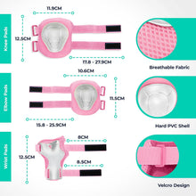 Load image into Gallery viewer, Bike Helmet &amp; Pads Set for Kids - Cycling Skateboard Ages 3-15
