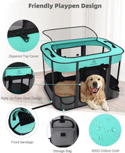 Load image into Gallery viewer, Foldable Pet Playpen Cat Dog Playpen Portable Dog Cage soft Portable Exercise SM
