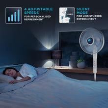 Load image into Gallery viewer, Rowenta 16 Inch Oscillating Stand Fan with Tiltable Head, Powerful Airflow, Adju
