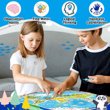 Load image into Gallery viewer, World Map Jigsaw Puzzle for Kids (71 pieces puzzle) Round Puzzles for Toddlers
