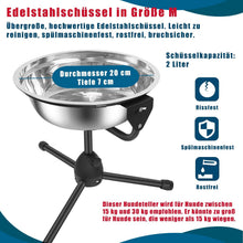 Load image into Gallery viewer, Elevated Dog Bowl with Adjustable Metal Stand 8.5''x2.9'' Dogs Between 30-70lbs

