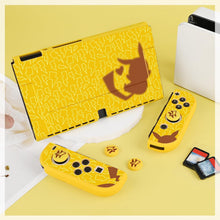Load image into Gallery viewer, DLseego Protective Case for Switch OLED,Slim Soft Dockable Protective Shell Scratch Resistant TPU Protector Cover with 2 JoyCon Cover and 4 Joystick Grip Caps-Yellow OLED
