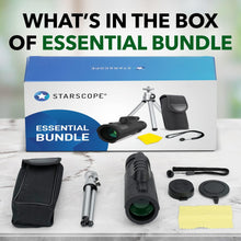 Load image into Gallery viewer, Starscope Monocular Telescope G3 Essential Bundle - 10x42 Monoculars for Adults
