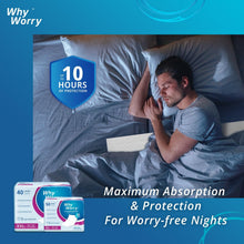 Load image into Gallery viewer, WhyWorry Disposable Incontinence Bed Pads for Adults, 60 x 90 cm, 50 Count Waterproof Incontinence Bed Sheets, Bed Wetting Mats, Under pads, Absorbent Pee Pads, Mattress Protectors, Odour Control
