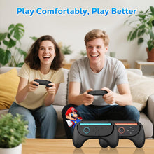 Load image into Gallery viewer, MoKo Grips for Nintendo Switch 2 Joy-Con  Black 2 Pack Ergonomic Grip Controller
