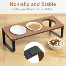 Load image into Gallery viewer, GUUSII HOME Raised Cat Bowl with Stand Kitty Dish Ergonomic Elevated Feeding
