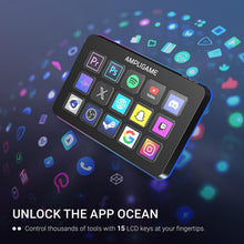Load image into Gallery viewer, FIFINE D6 Streaming Controller Macro Keyboard 15 Customizable Keys for Stream, Gaming, Podcast. Keypad Compatible with Twitch, OBS, YouTube, Streamlabs. for Mac And PC.
