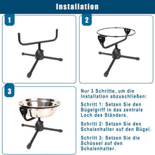 Load image into Gallery viewer, Elevated Dog Bowl with Adjustable Metal Stand 8.5''x2.9'' Dogs Between 30-70lbs
