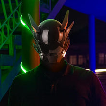 Load image into Gallery viewer, Marikito Punk Sci-Fi Mask for Men, Futuristic Wing Helmet, Adjustable Cool Cosplay Mask for Halloween, Punk Costume &amp; Futuristic Parties
