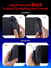 Load image into Gallery viewer, JSAUX Split Protective Grip Case for Switch 2 with Front Cover Drop Protection, Dockable, Ergonomic Non-Slip Grip, Kickstand Compatible, PC Front Cover, TPU Middle Frame, 10-Card Storage

