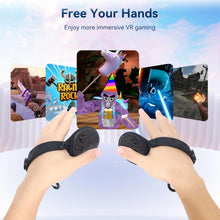 Load image into Gallery viewer, AMVR Extended Controller Grips Cover Compatible with Meta/Oculus Quest 3S/Quest 3 Accessories, with Battery Opening Cover and Knuckle Straps Protector, Suitable for Large Hands
