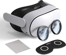 Load image into Gallery viewer, Lens Protector Set Compatible with Meta Quest 3S Accessories, Soft Lens Protector Cover, Glasses Spacer with Blue Light Blocking Glasses for Oculus Quest 3S/Quest 2
