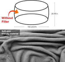Load image into Gallery viewer, Cookit Bean Bag Chair Cover(Cover Only,No Filler) Chair Cushion, Big Round Soft
