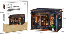 Load image into Gallery viewer, Book Nook Kit-Custom Suit(Golden Section Line)-Tailor Shop Dollhouse,DIY Miniature House 3D Wooden Puzzle with LED Lights,Bookshelf Decor Craft Kit for Adult and Teen,Perfect Home Decor&amp;Gift
