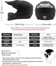 Load image into Gallery viewer, Youth Off-Road Full-Face Motorcycle Helmet for Kids 7-15, Adult Dirt Bike ATV Helmet With Goggles, Mask - Ideal For Off-Road BMX, MX Motocross Adventure
