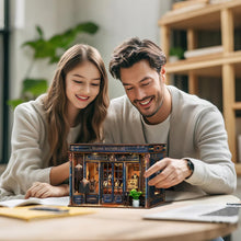 Load image into Gallery viewer, Book Nook Kit-Custom Suit(Golden Section Line)-Tailor Shop Dollhouse,DIY Miniature House 3D Wooden Puzzle with LED Lights,Bookshelf Decor Craft Kit for Adult and Teen,Perfect Home Decor&amp;Gift
