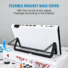 Load image into Gallery viewer, DLseego Protective Cover for Switch 2 Console,Anti Scratch Sturdy Dockable Protector Case with 2 Handle Shell and 6PCS Thumb Grips,White
