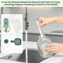 Load image into Gallery viewer, 1L Rabbit Food Dispenser - Small Animals Pet Feeder and Waterer Set - Hanging Automatic Food and Water Bowl for Cage - Feeding Station for Small Dog, Cat, Kitten, Bunny, Guinea Pig, Ferret
