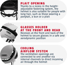 Load image into Gallery viewer, ABUS GameChanger Racing Bike Helmet - Aerodynamic Cycling Helmet with Optimal Ventilation for Men and Women

