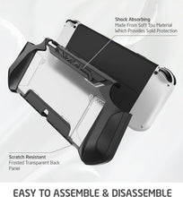 Load image into Gallery viewer, Mumba Dockable Case for Nintendo Switch OLED 2021, [Blade Series] TPU Grip Protective Cover Accessories Compatible with Nintendo Switch OLED 7 Inch and Joy-Con Controller (Black)
