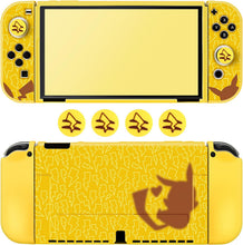 Load image into Gallery viewer, DLseego Protective Case for Switch OLED,Slim Soft Dockable Protective Shell Scratch Resistant TPU Protector Cover with 2 JoyCon Cover and 4 Joystick Grip Caps-Yellow OLED
