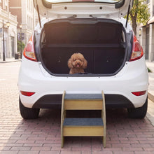 Load image into Gallery viewer, 2 Steps Dog Stair Wooden Non-Slip Pet Ramp Puppy Cats Older dogs
