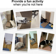 Load image into Gallery viewer, FUKUMARU Cat Scratcher 68 cm L Shape Cat Scratch Pad Wall Mounted, Cat Scratch
