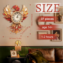 Load image into Gallery viewer, 3D Wooden Puzzles for Adults, Mechanical Phoenix Wall Clock Kit, Wooden Model Kits to Build, DIY Puzzle Gift, Home Decor Creative Gifts for Men and Women, Pendulum Wood Craft

