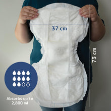 Load image into Gallery viewer, ABENA San Premium Mens &amp; Womens Incontinence Pads, Breathable &amp; Comfortable, Fast Absorption, Discreet &amp; Effective Shaped - Premium 10, 2800ml Absorbency, 25PK
