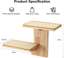 Load image into Gallery viewer, FUKUMARU Cat Wall Shelves, 2 Platform Cats Wall Furniture  Tree Shape Wall-Mount
