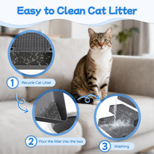 Load image into Gallery viewer, Large 3-Step Litter Box Ramp, Adjustable Cat Steps with Filter Function Stairs
