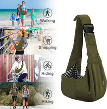 Load image into Gallery viewer, PETLOFT Puppy Sling Carrier for Small Dogs &amp; Cats - Soft Cotton with Adjustable
