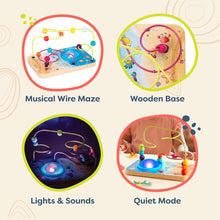 Load image into Gallery viewer, B. Toys Bead Musical Wire Sounds and Lights Toddlers Kids 12m plus motor skills
