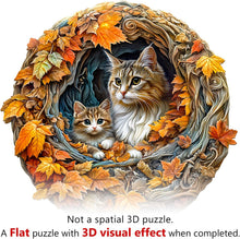 Load image into Gallery viewer, Wooden Jigsaw Puzzles for Adults - 3d Cat Mom Jigsaw Puzzles 280pcs, Artistic
