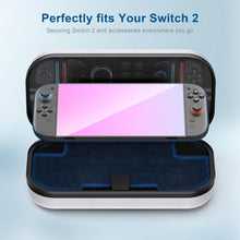 Load image into Gallery viewer, STARTRC GAMES Hard Carrying Case for Nintendo Switch 2 (2025), Protective PU Hard Shell with Soft Lining, Travel Carry Case for Switch 2 Console &amp; JoyCons, Holds 10 Game Cards, White
