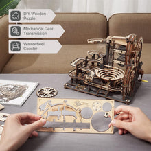 Load image into Gallery viewer, ROKR Marble Run Night City 3D Wooden Puzzle Model Kits for Adults to Build
