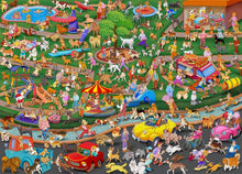 Load image into Gallery viewer, HUADADA The Dog Party Jigsaw Puzzles for Adults 1000 Piece Fun Dogs Park Jigsaws
