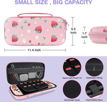 Load image into Gallery viewer, DLseego Carrying Case for Switch 2,Strawberry Theme Portable Shell Travel Game
